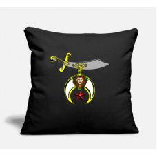 Shriner Emblem Black Pillow